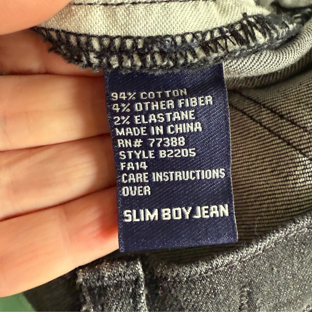 Madewell Black Slim Boyjean Jeans Relaxed Fit Size 27 Classic Denim Straight Leg - Picture 6 of 13